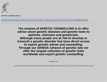 Tablet Screenshot of geneticcounselling.eu